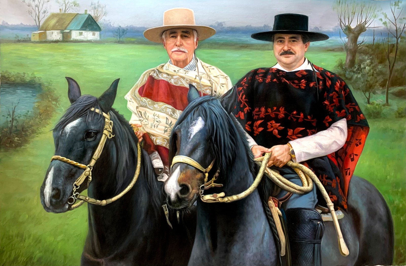 Other photos and instructions may have been provided to the artist to alter the final painting result. This painting should not be contrued as the canonical work of this artist.