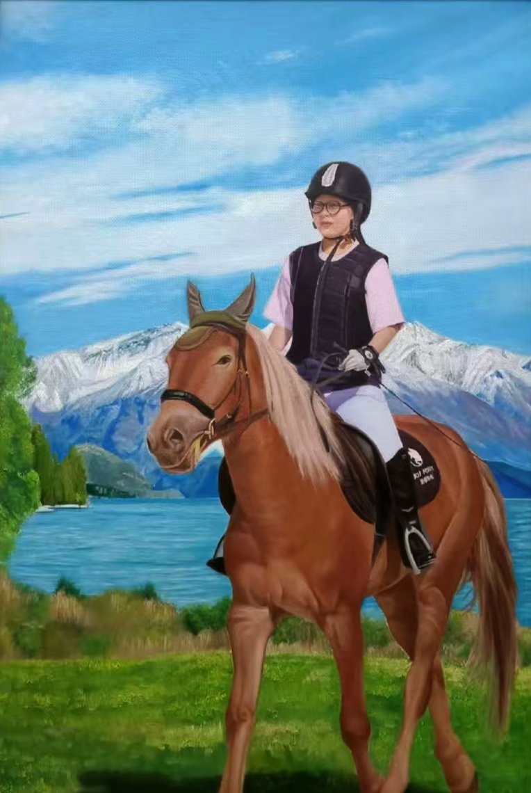 * Other photos and instructions may have been provided to the artist to alter the final painting result. This painting should not be contrued as the canonical work of this artist.