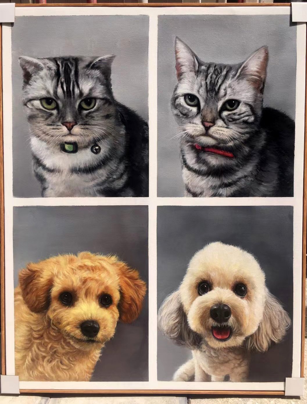 Other photos and instructions may have been provided to the artist to alter the final painting result. This painting should not be contrued as the canonical work of this artist.