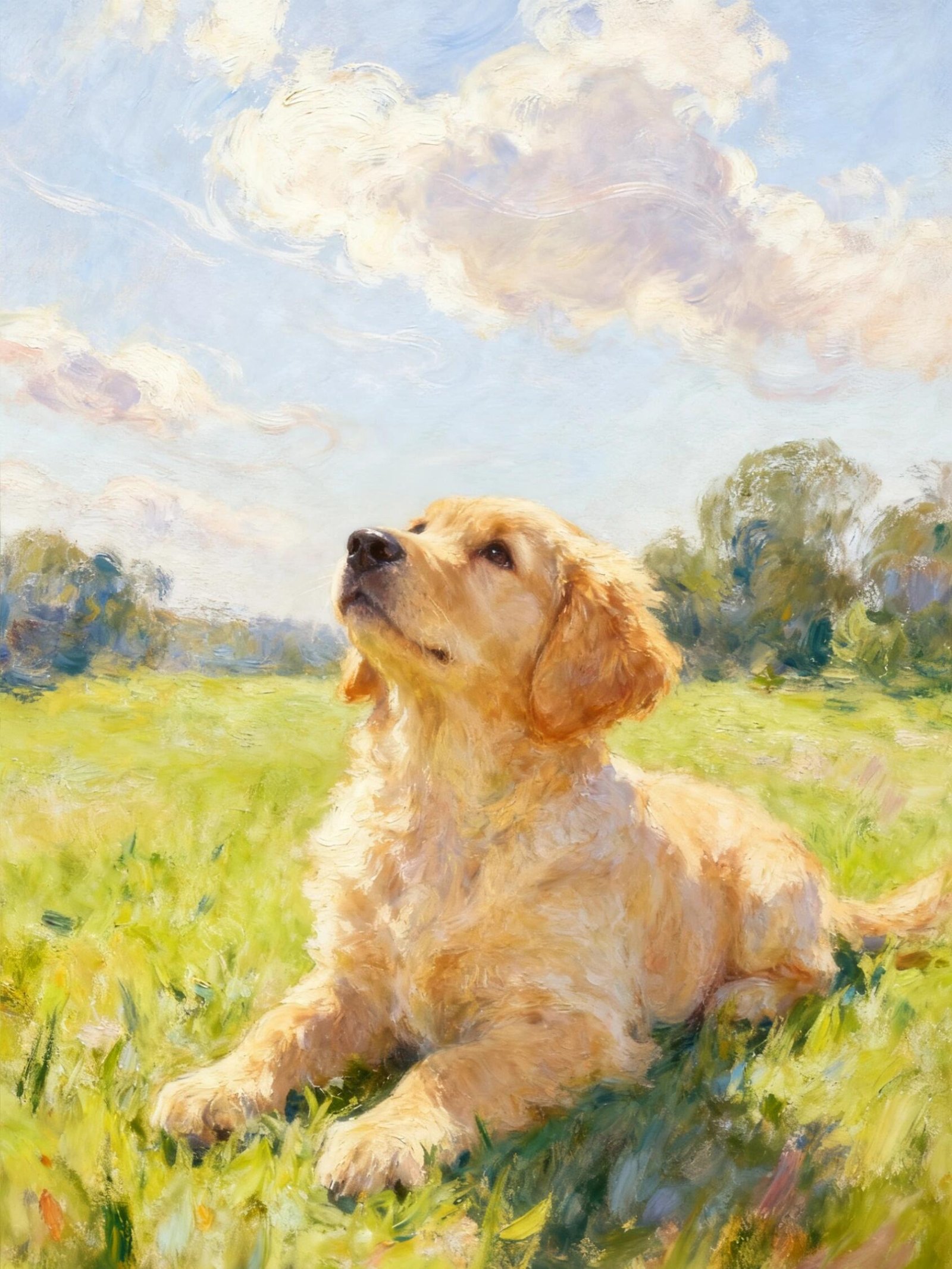 Other photos and instructions may have been provided to the artist to alter the final painting result. This painting should not be contrued as the canonical work of this artist.