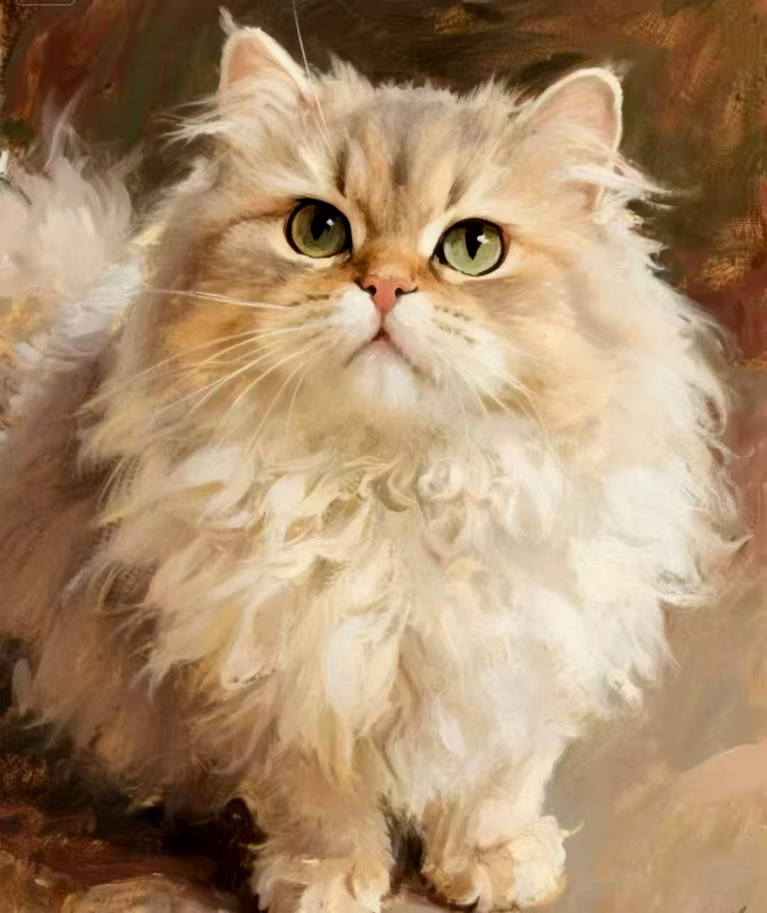 Other photos and instructions may have been provided to the artist to alter the final painting result. This painting should not be contrued as the canonical work of this artist.